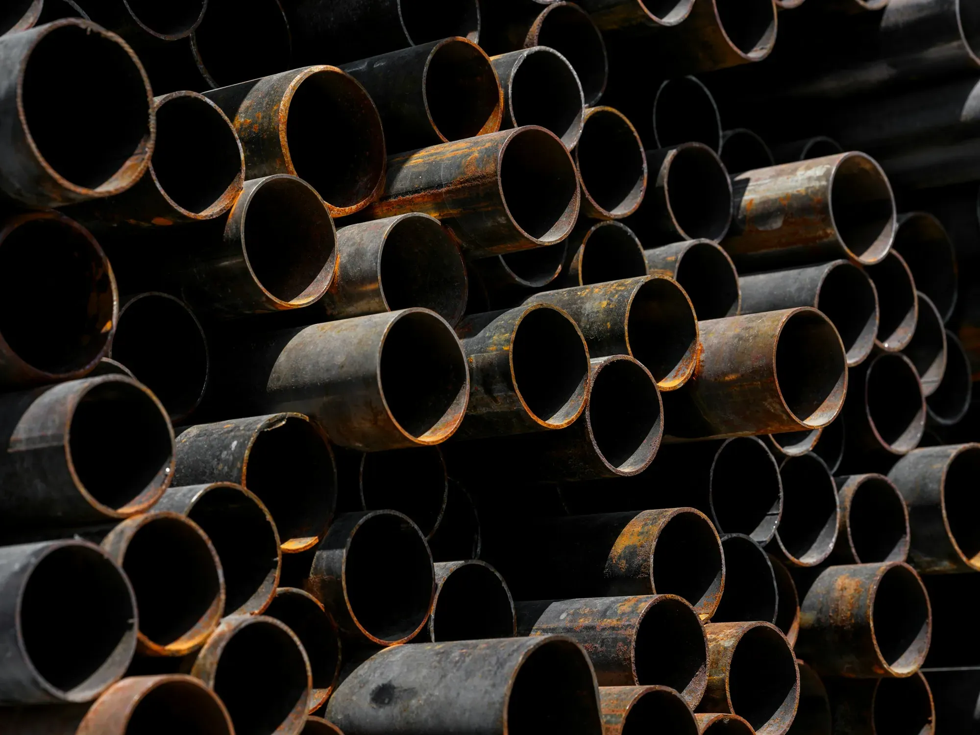A.N. Pipe pipe on site